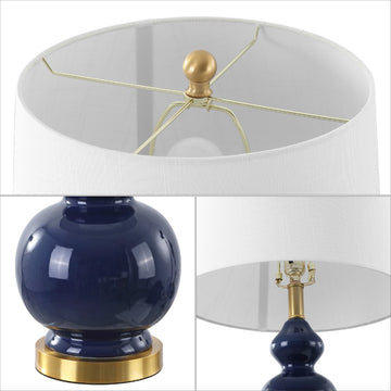 Bowen 27.5" Ceramic LED Table Lamp - JONATHAN Y